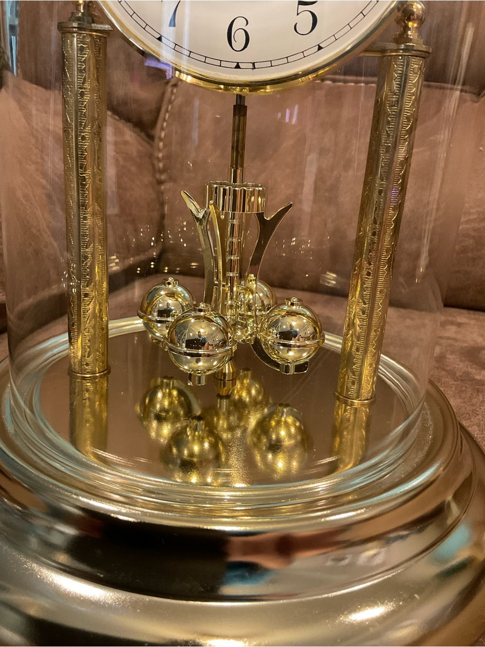 Seth Thomas Mantle Clock with Rotating Pendulum - READ - Picture 3 of 7